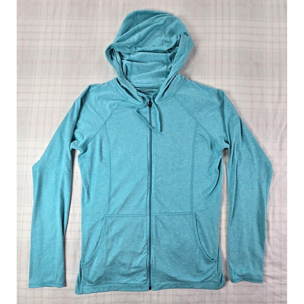Patagonia Seabrook Hoodie Zip Up Thumbholes Lightweight Bend Blue Women's L